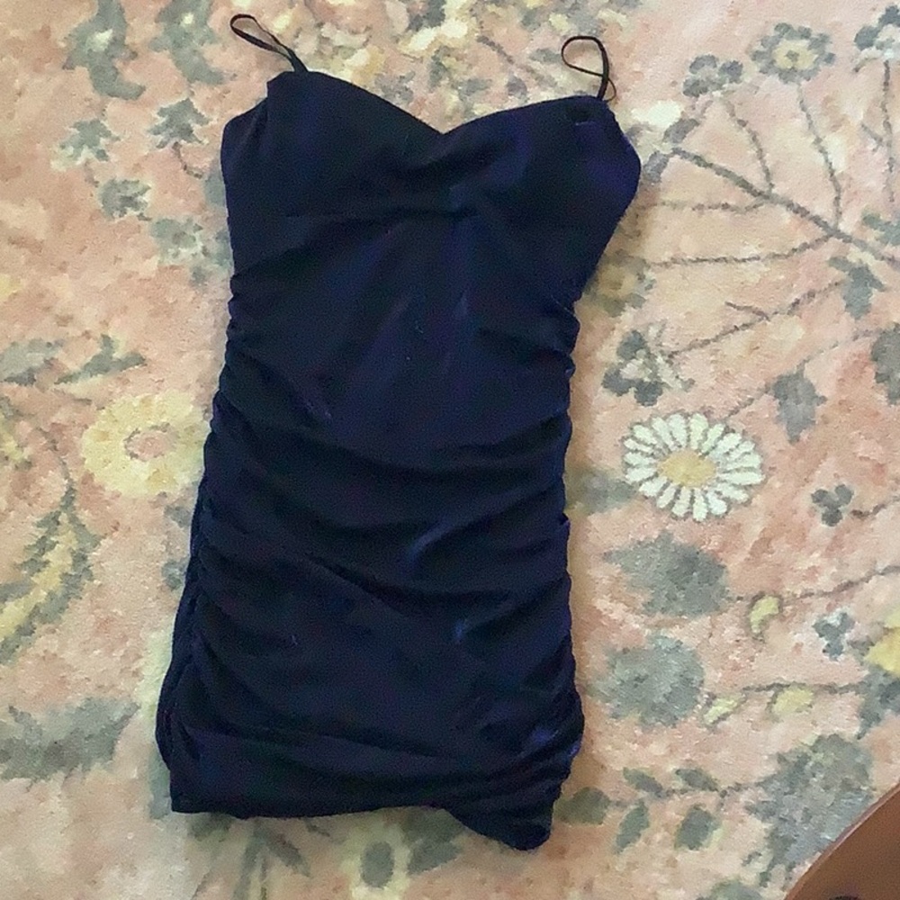 Elegant Sparkly Dark Blue Dress